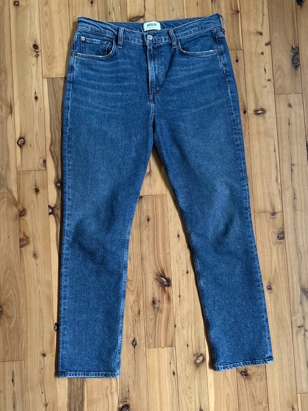 AGOLDE Merrel Mid Rise Straight Leg Organic Cotton Denim Jeans Size 29
